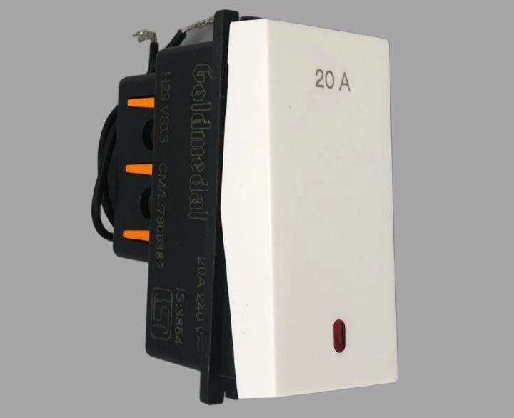 Aura 20A 1 Way Switch with Indicator 181521